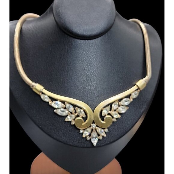 Crown Trifari Alfred Philippe Choker Necklace Patent Pend Book Piece Estate 16" - Picture 4 of 16